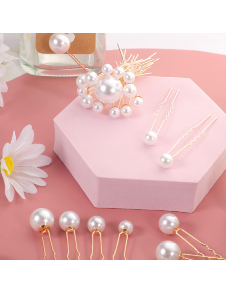 Horquillas de Perlas para el Cabello BESARME - 36 Pcs