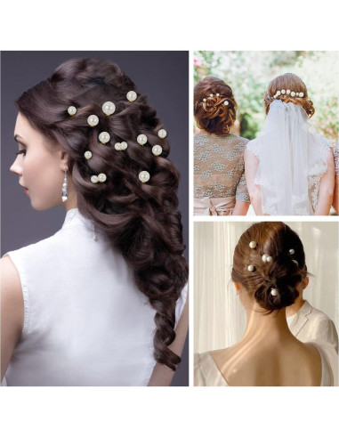 Horquillas de Perlas para el Cabello BESARME - 36 Pcs