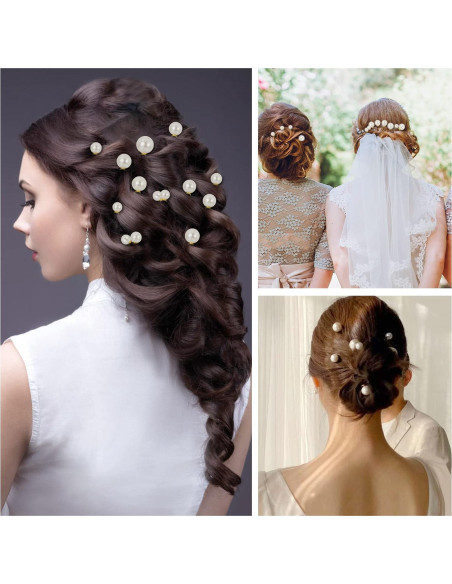 Horquillas de Perlas para el Cabello BESARME - 36 Pcs