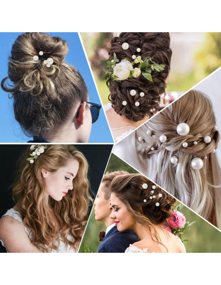 Horquillas de Perlas para el Cabello BESARME - 36 Pcs
