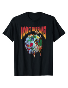 Camiseta Captain Planet Protección Ambiental Hombre