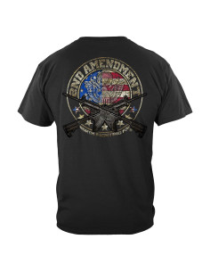 Camiseta Erazor Bits 2da Enmienda Algodón Negro XX-Large