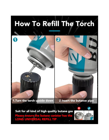 Encendedor de Cocina Lamsen K39 Recargable Butano 1300C