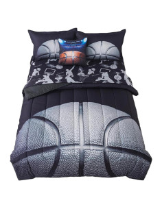Juego de Edredón de Baloncesto ADASMILE A & S 6 Piezas Individual
