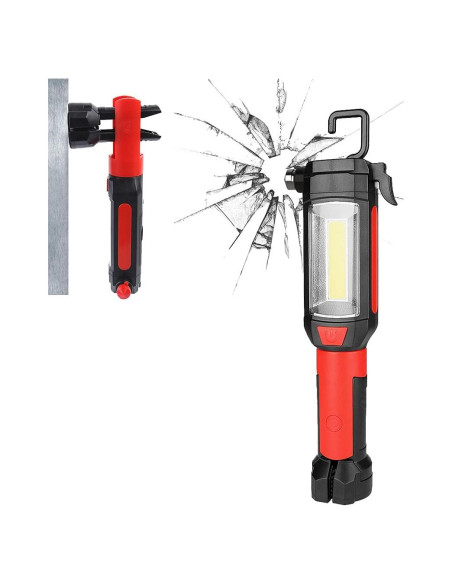 Herramienta de Emergencia 9-en-1 Maksone con Linterna LED