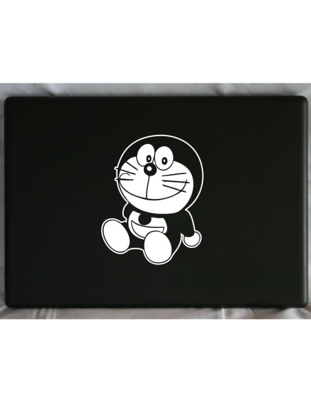 Calcomanía Vinilo Kojozone Gato Robótico 12.7 cm Blanco