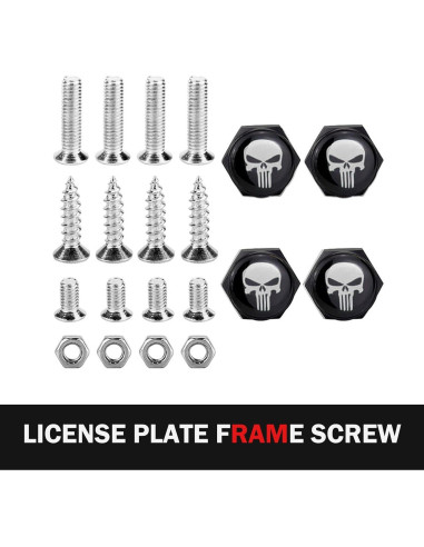 Cubiertas Decorativas de Tornillo de Placa de Matrícula SLIMI 4 PCS