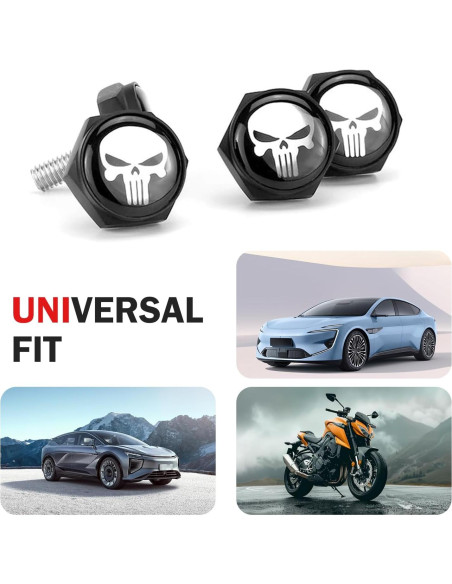 Cubiertas Decorativas de Tornillo de Placa de Matrícula SLIMI 4 PCS