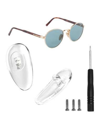 Almohadillas Nasales Atornillables PRADA Plateadas 16.5mm