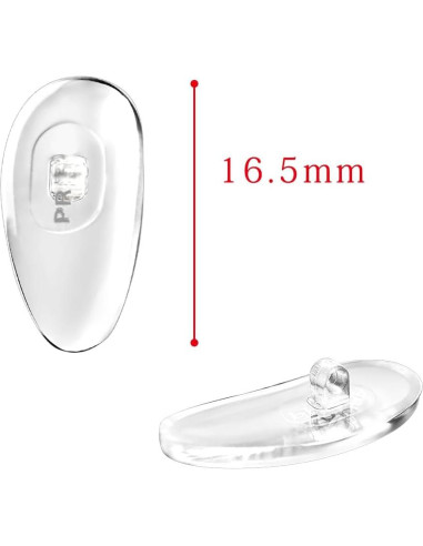 Almohadillas Nasales Atornillables PRADA Plateadas 16.5mm