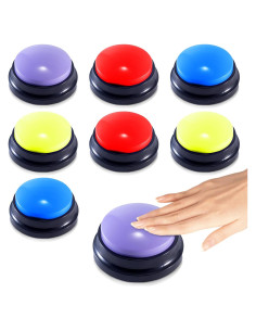 8 Botones de Grabación de Voz PQJSJDR para Juegos y Mascotas