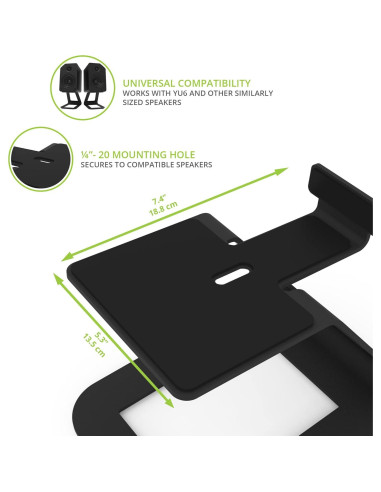 Soportes Elevados para Altavoces Kanto SE6 - 17.5 cm, 10 kg, Negro