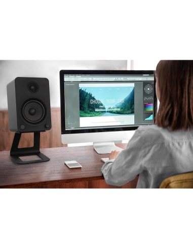 Soportes Elevados para Altavoces Kanto SE6 - 17.5 cm, 10 kg, Negro