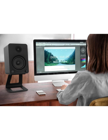 Soportes Elevados para Altavoces Kanto SE6 - 17.5 cm, 10 kg, Negro