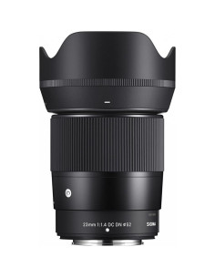 Lente Sigma 23mm f/1.4 DC DN para Fujifilm X + Kit de Filtros 2