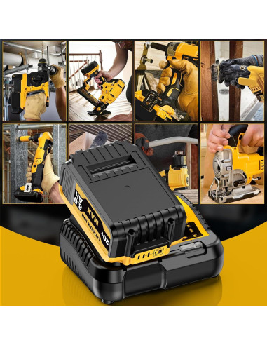 Batería de Reemplazo Dewalt DCB206 20V 8.0Ah 2Pack