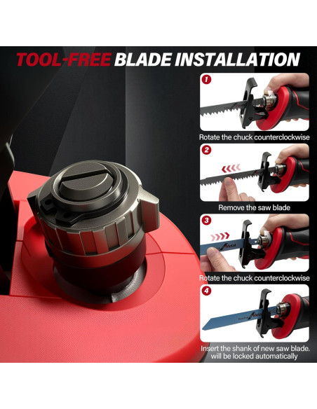 Sierra Recíproca Inalámbrica RAYLEEY 3500 RPM 25 cm