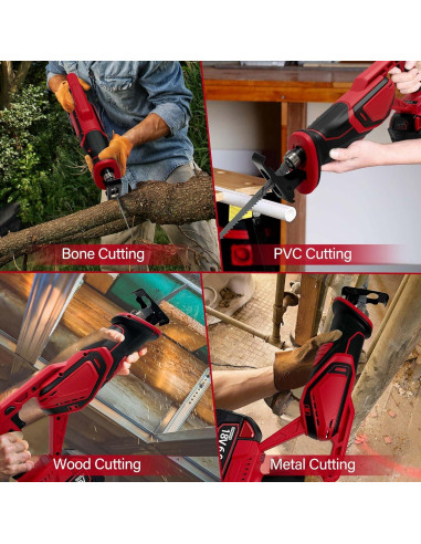 Sierra Recíproca Inalámbrica RAYLEEY 3500 RPM 25 cm