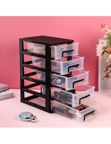 Organizador de Cajones de Plástico Toyvian 5 Capas 21x15x31cm