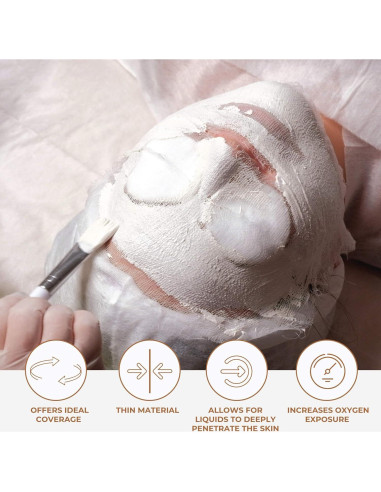 Máscaras Faciales de Gasa ForPro 100% Algodón 100 Unidades