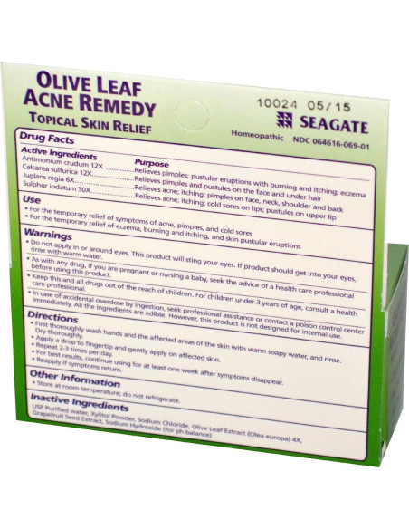 Remedio Natural para Acné Hoja de Olivo Seagate 28.35g