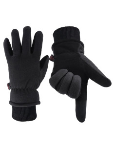 Guantes de Invierno OZERO de Cuero y Polar Impermeables -34.4C