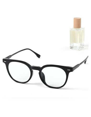 Gafas Anti Fatiga Ocular Saraudy, Bloqueo Luz Azul, Montura Redonda