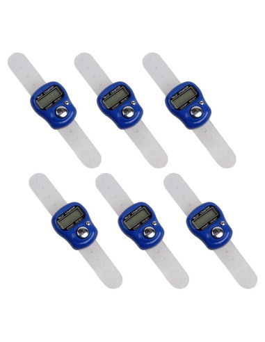 Contador de Dedos DONGKER 6 PCS Digital ABS Ahorro Energía