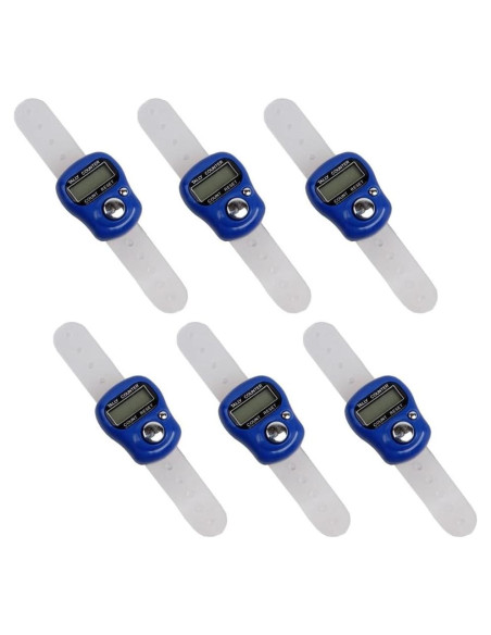 Contador de Dedos DONGKER 6 PCS Digital ABS Ahorro Energía