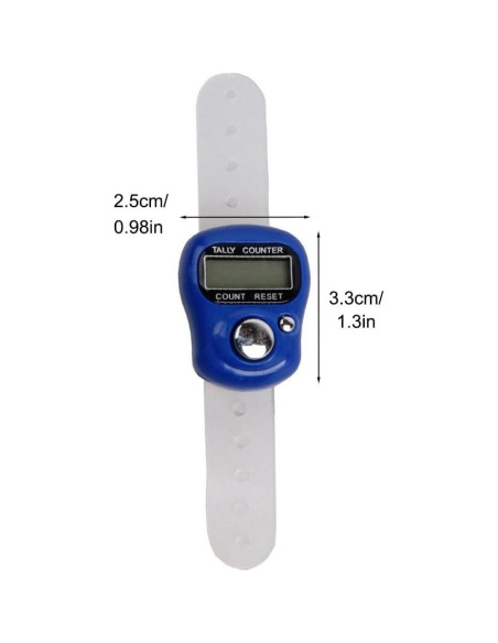 Contador de Dedos DONGKER 6 PCS Digital ABS Ahorro Energía