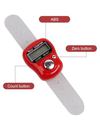 Contador de Dedos DONGKER 6 PCS Digital ABS Ahorro Energía