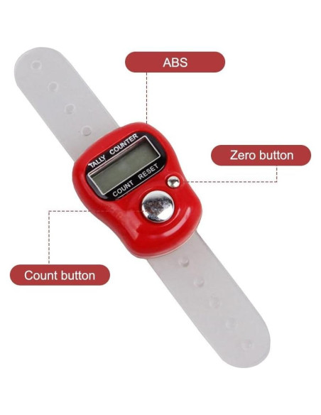Contador de Dedos DONGKER 6 PCS Digital ABS Ahorro Energía