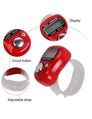 Contador de Dedos DONGKER 6 PCS Digital ABS Ahorro Energía