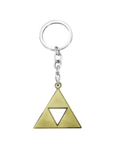 Llavero Triángulo de Acero Inoxidable para Amantes de Videojuegos
