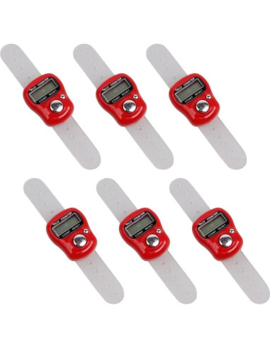 Contador de Dedos DONGKER 6 PCS Digital ABS Ahorro Energía