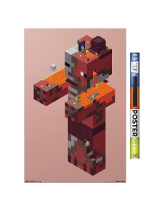 Póster de Pared Trends International Minecraft Pigman 86.4x56.5cm