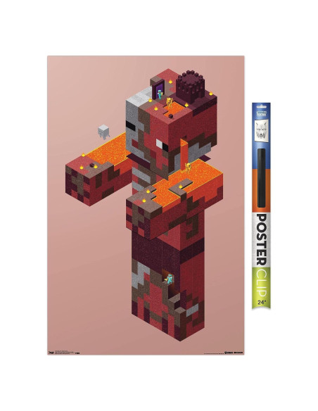 Póster de Pared Trends International Minecraft Pigman 86.4x56.5cm