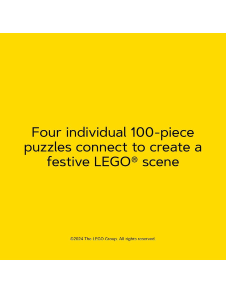 Rompecabezas Navidad LEGO 4x100 Piezas Árbol Decorado