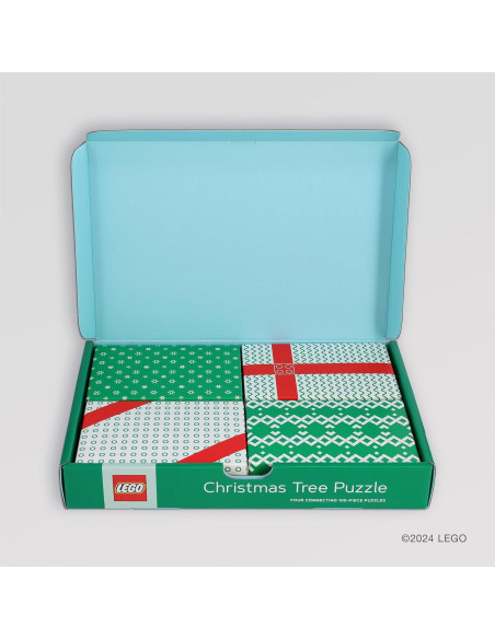 Rompecabezas Navidad LEGO 4x100 Piezas Árbol Decorado