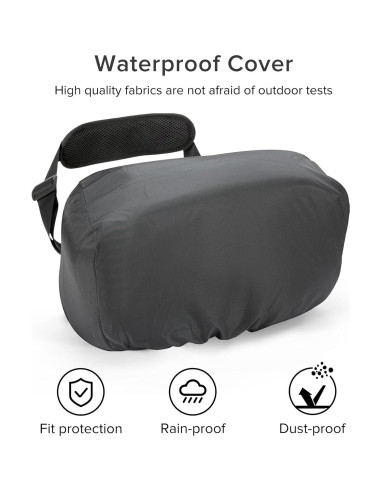 Bolsa Mensajero para Cámara DSLR Impermeable Negra - CSB-01