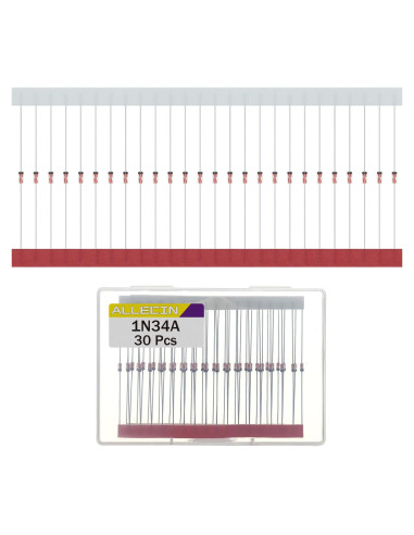 30 Diodos Schottky 1N34A ALLECIN 50mA 65V DO-7