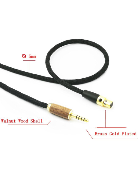 Cable de Reemplazo NewFantasia 4.4mm Balanceado para Sennheiser HD490 PRO