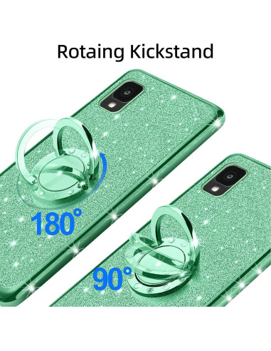 Funda Brillante KuDiNi para Alcatel TCL 30 Z T602DL Verde