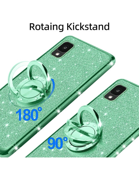 Funda Brillante KuDiNi para Alcatel TCL 30 Z T602DL Verde Funda Brillante KuDiNi para Alcatel TCL 30 Z T602DL Verde