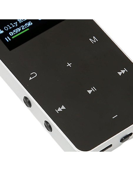 Reproductor MP3 Bluetooth 8GB Cuifati Pantalla 1.8" Plata