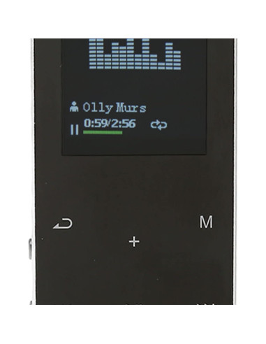 Reproductor MP3 Bluetooth 8GB Cuifati Pantalla 1.8" Plata