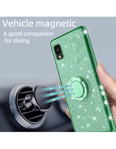 Funda Brillante KuDiNi para Alcatel TCL 30 Z T602DL Verde