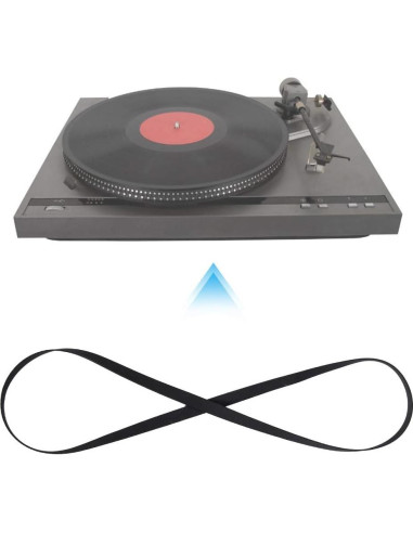 Cinta de Reemplazo para Tocadiscos LiebeWH 40cm Goma Duradera