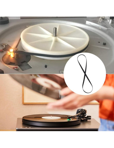 Cinta de Reemplazo para Tocadiscos LiebeWH 40cm Goma Duradera