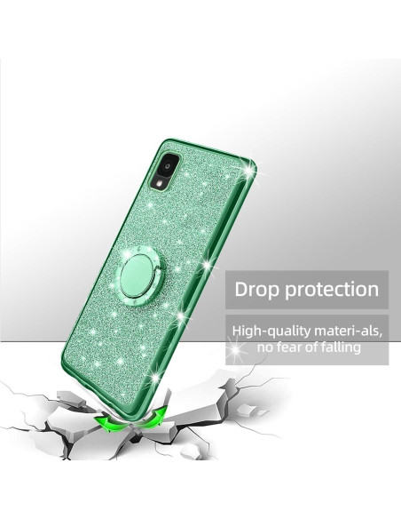 Funda Brillante KuDiNi para Alcatel TCL 30 Z T602DL Verde Funda Brillante KuDiNi para Alcatel TCL 30 Z T602DL Verde
